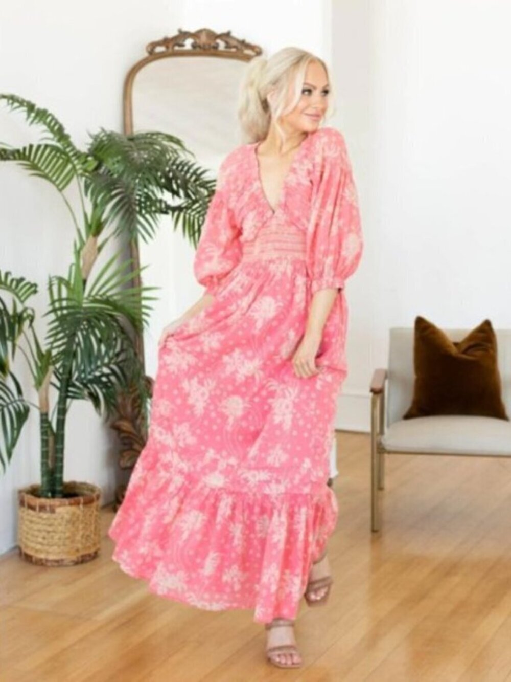 FREE PEOPLE Golden Hour Maxi in Electropop Combo Size Medium - Picture 13 of 15